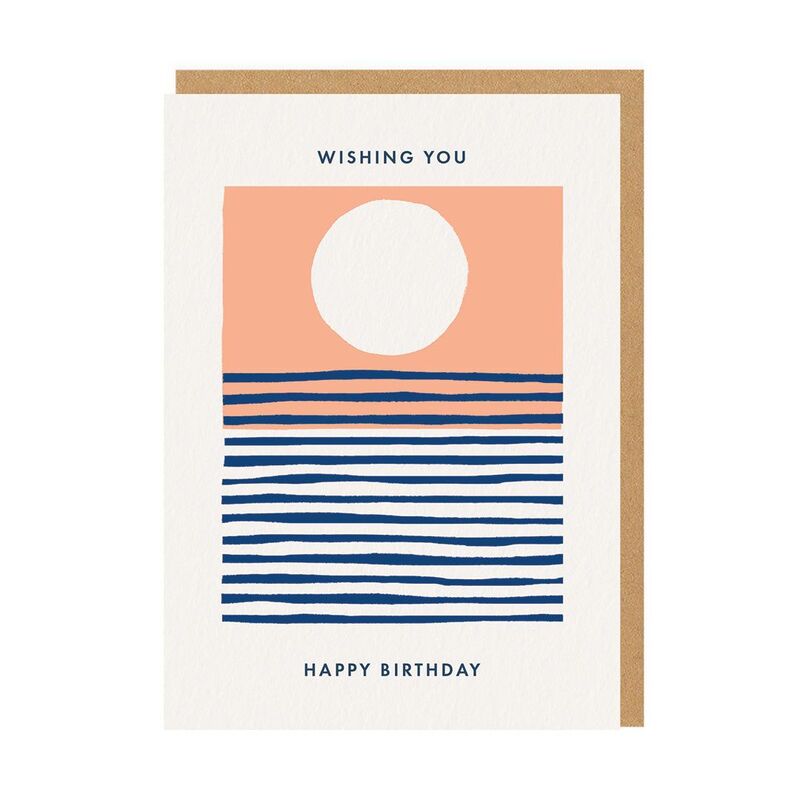 Ohh Deer Wishing You Happy Birthday Stripes Greeting Card (A6)