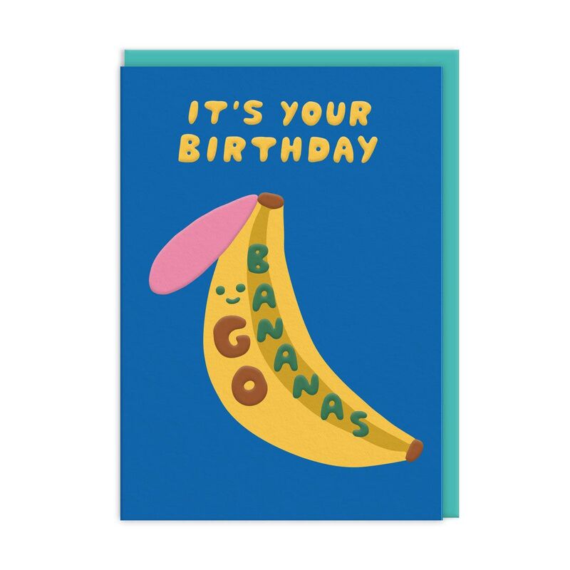 Ohh Deer Go Bananas Bday (10450) Greeting Card (A6)