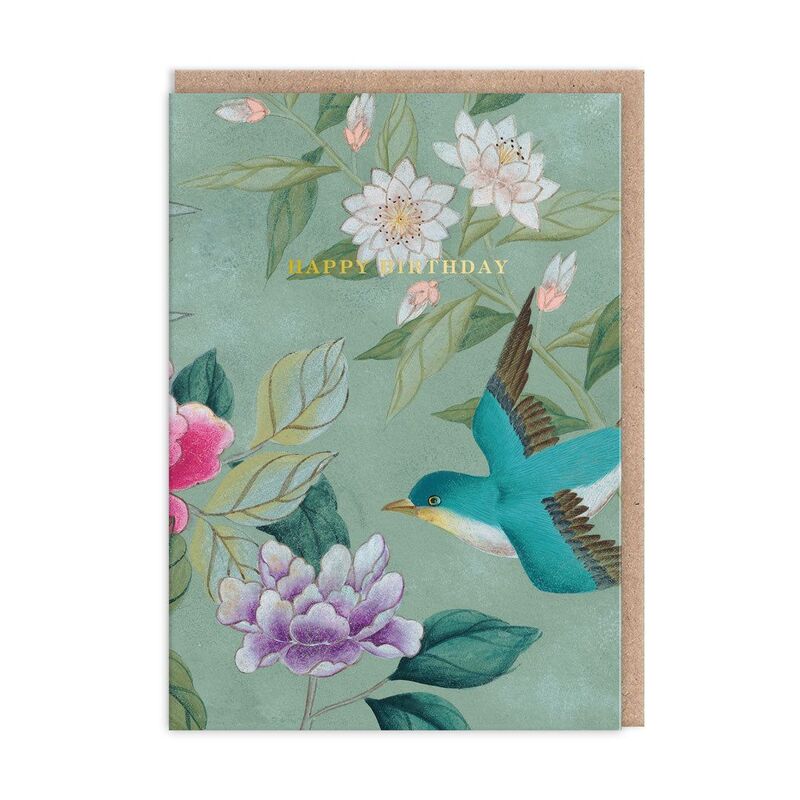 Ohh Deer Swooping Bluebird Greeting Card (A6)