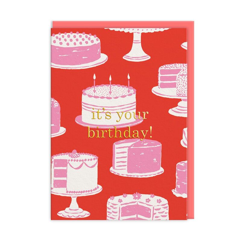 Ohh Deer Cake Stands Happy Birthday Greeting Card (A6)