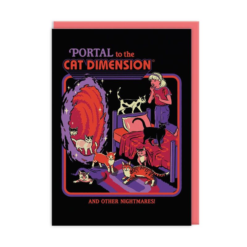 Ohh Deer Cat Dimension Greeting Card (A6)