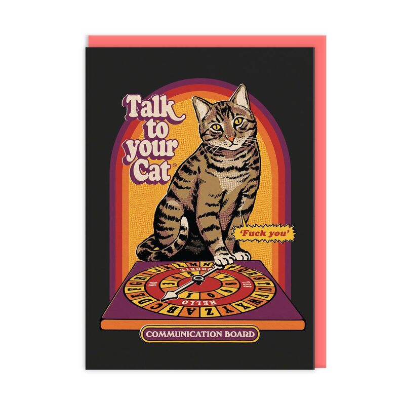 Ohh Deer Talk To Your Cat Greeting Card (A6)