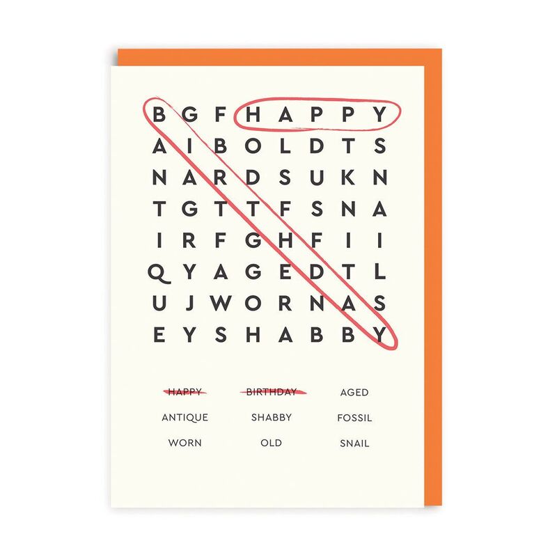Ohh Deer Happy Birthday Word Search Greeting Card (A6) Ohh Deer Happy Birthday Word Search Greeting Card (A6)
