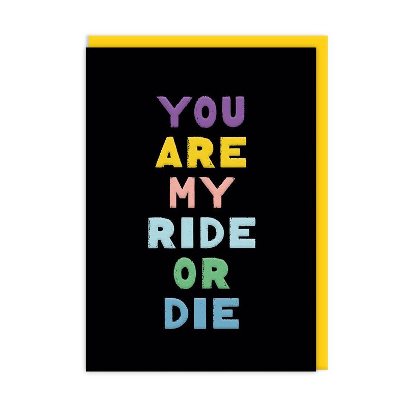 Ohh Deer Ride Or Die Greeting Card (12409) Greeting Card (A6)