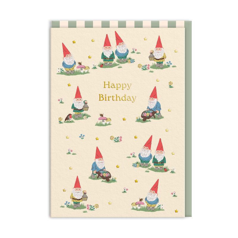 Ohh Deer Birthday Gnomes (11508) Premium Greeting Card (A6)