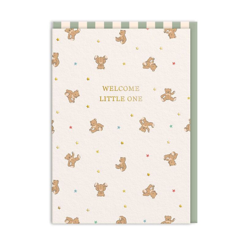 Ohh Deer Welcome Little One Bears (11525) Premium Greeting Card (A6)