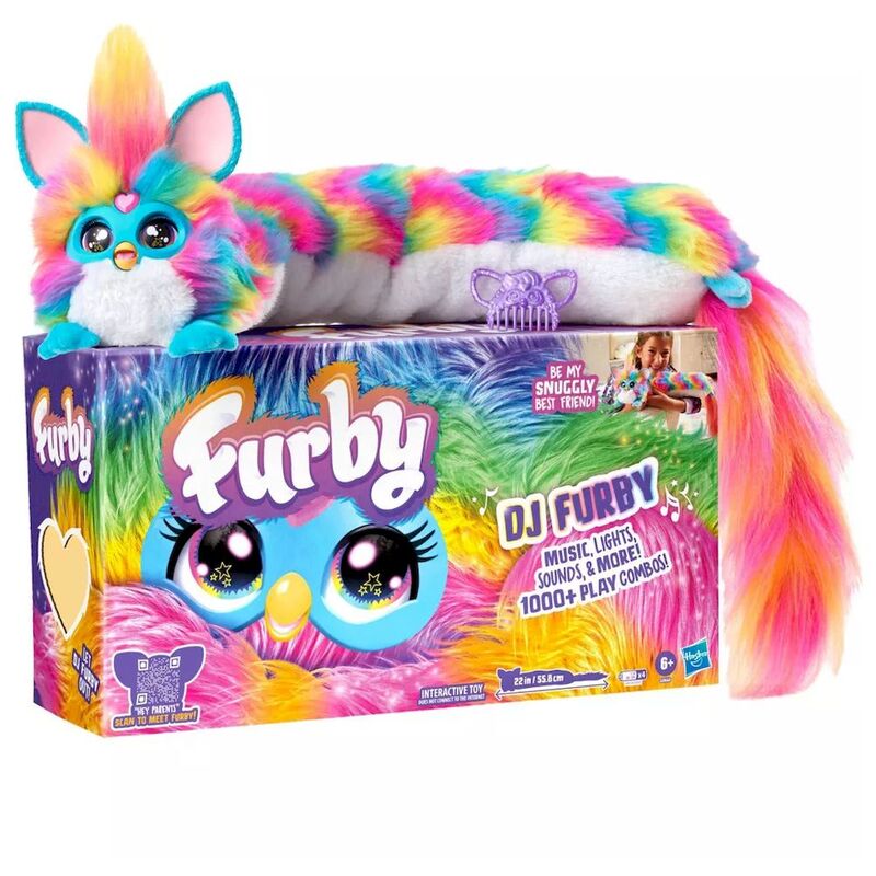 Hasbro Furby DJ Rainbow Electronic Plush Toy Hasbro Furby DJ Rainbow Electronic Plush Toy