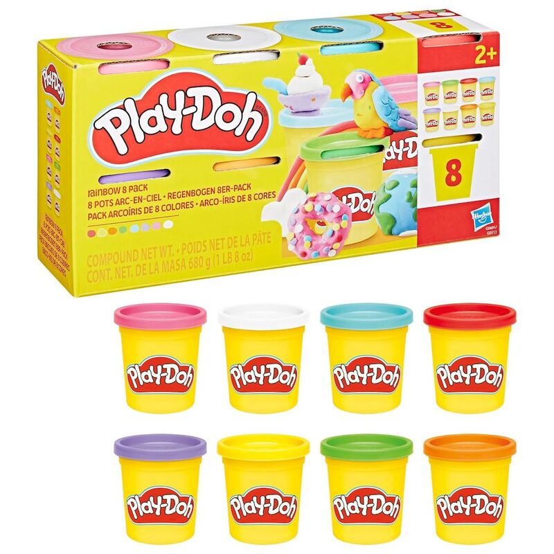 Hasbro Play-Doh Rainbow 8 Pack Compound Hasbro Play-Doh Rainbow 8 Pack Compound