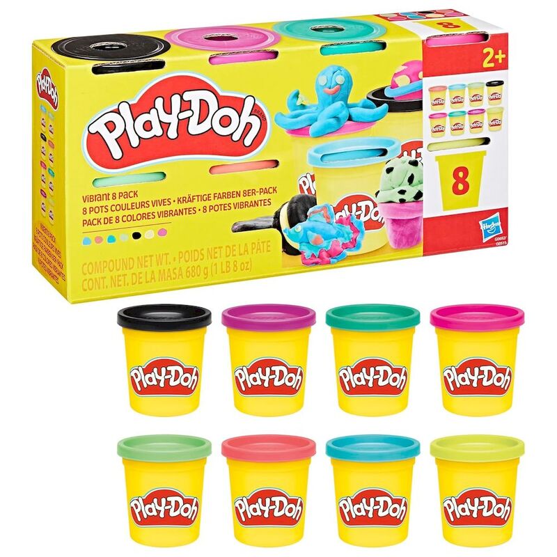 Hasbro Play-Doh Vibrant 8 Pack Compound