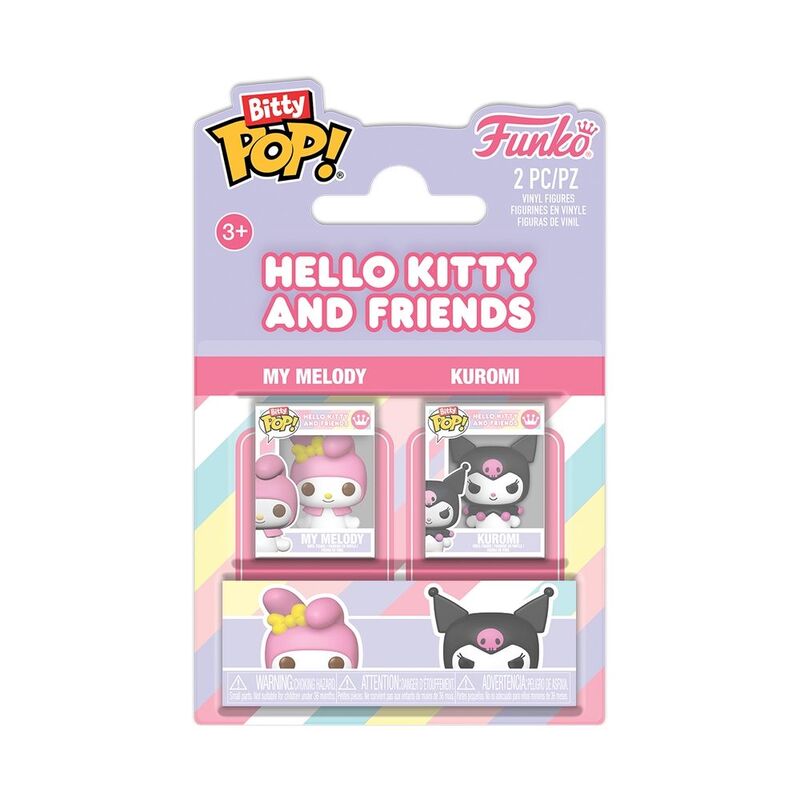 Funko Bitty Pop! Animation Sanrio My Melody And Kuromi Vinyl Figure (Pack Of 2) Funko Bitty Pop! Animation Sanrio My Melody And Kuromi Vinyl Figure (Pack Of 2)