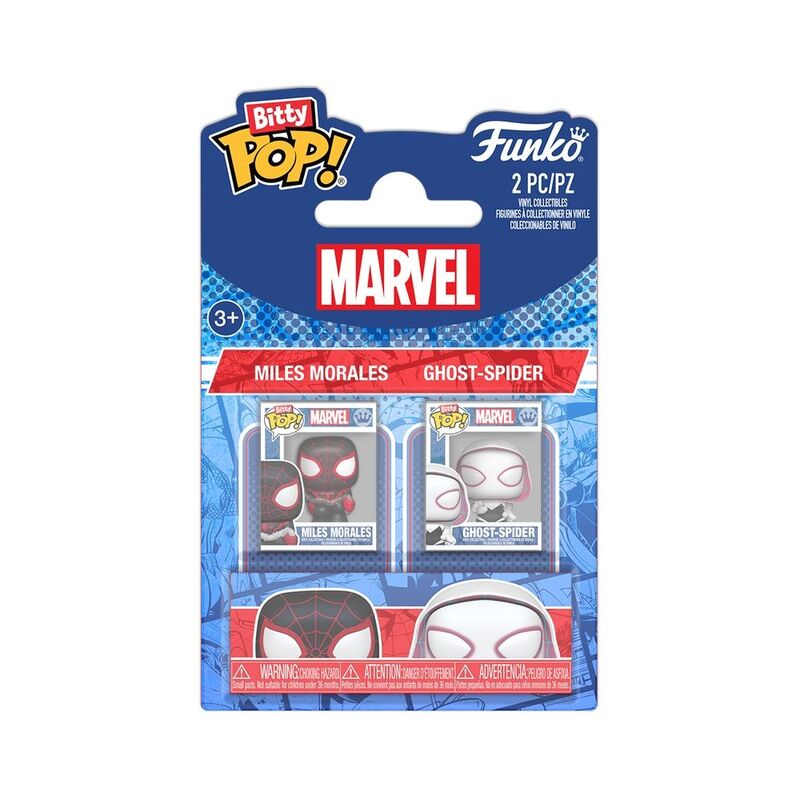 Funko Bitty Pop! Marvel Spiderman Miles Morales And Stacy Gwen Vinyl Figure (Pack Of 2) Funko Bitty Pop! Marvel Spiderman Miles Morales And Stacy Gwen Vinyl Figure (Pack Of 2)