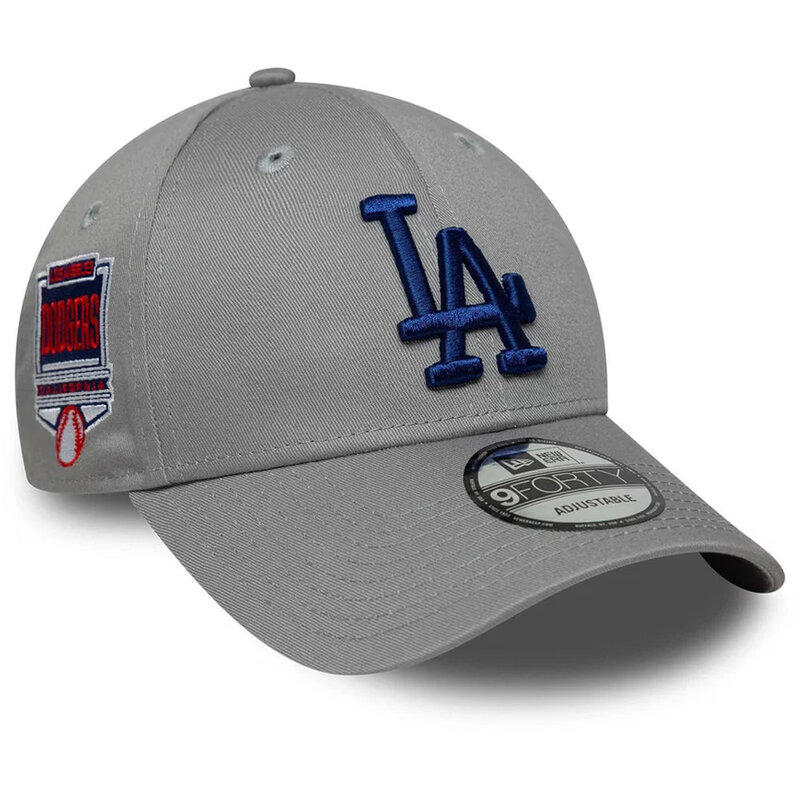 New Era Side Patch 9Forty Mlb Los Angeles Dodgers Osfm Grey/Blue Cap