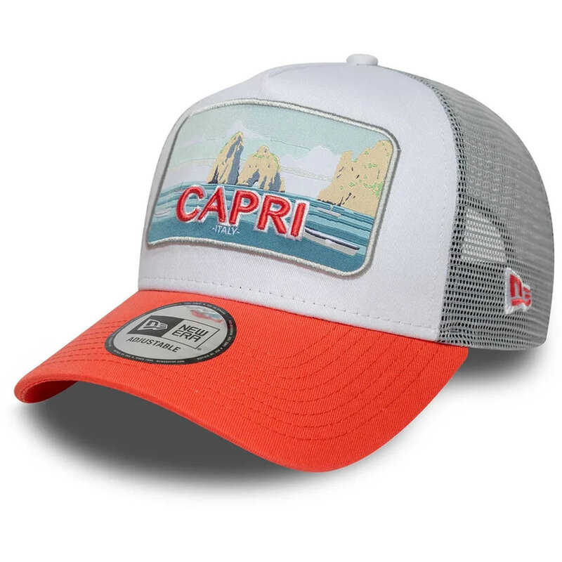 New Era Summer Trucker Capri Osfm Grey/Red Cap