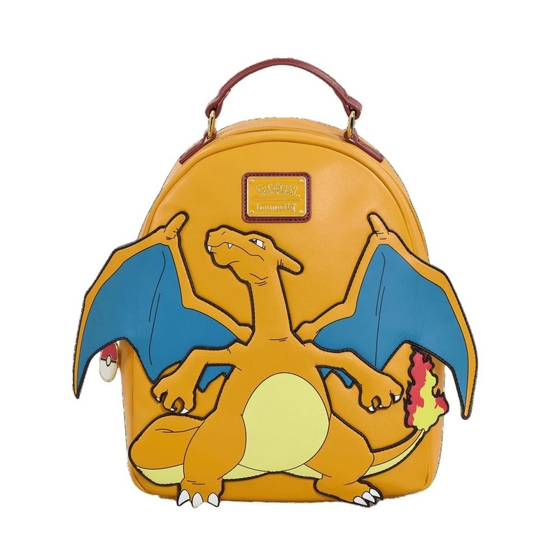 Loungefly Leather Pokemon Charizard Cosplay Mini Backpack Loungefly Leather Pokemon Charizard Cosplay Mini Backpack