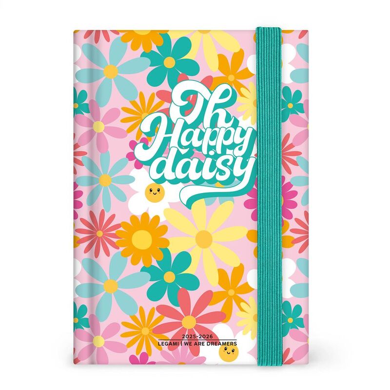 Legami 16 - Month Diary - 2025/2026 - Small Photo Daily Diary - Daisy