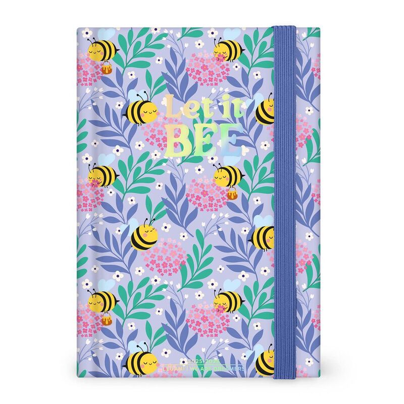 Legami 16 - Month Diary - 2025/2026 - Medium Photo Daily Diary - Bee