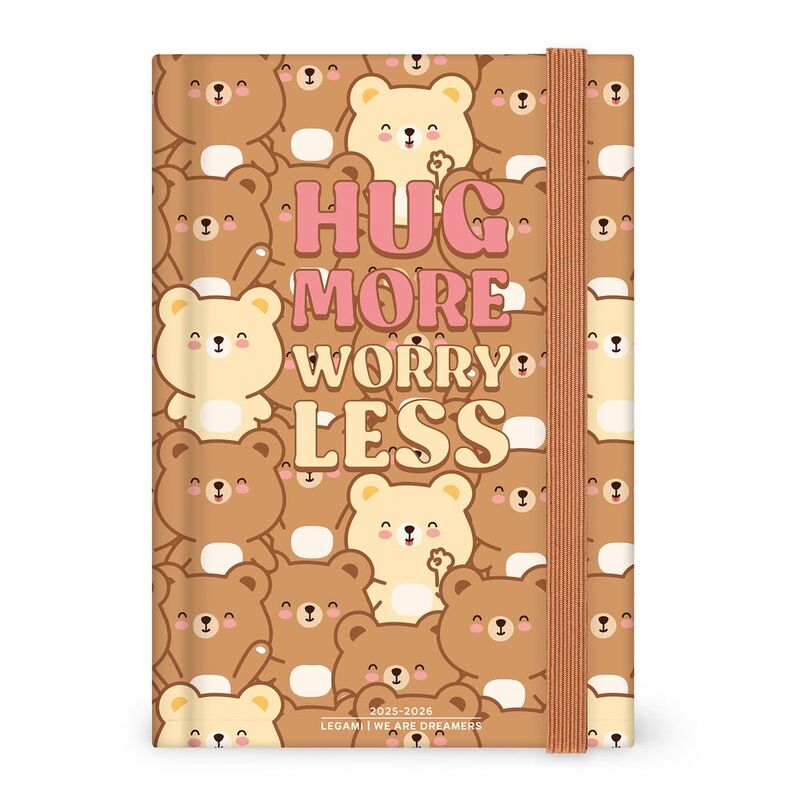 Legami 16 - Month Diary - 2025/2026 - Medium Photo Daily Diary - Teddy Bear