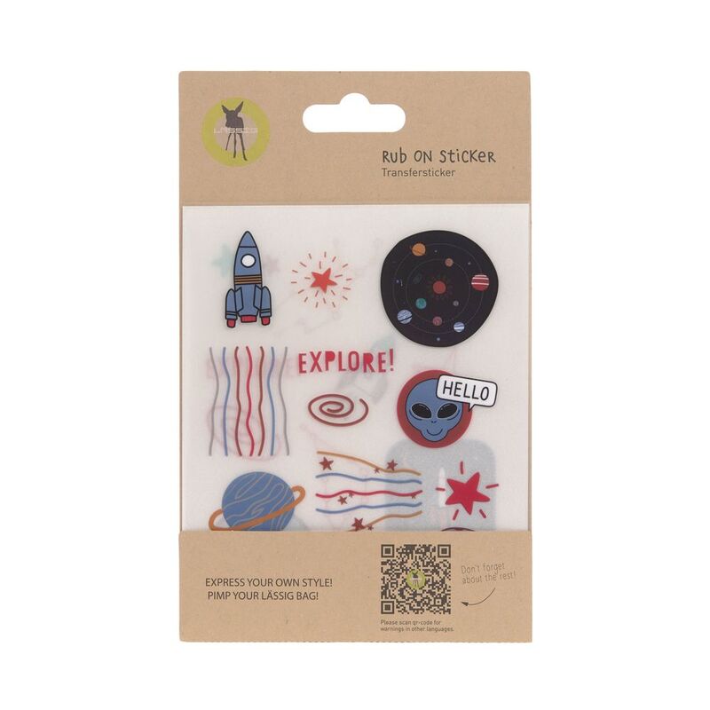 Lassig Stickers Rub On - Space (Set of 3)
