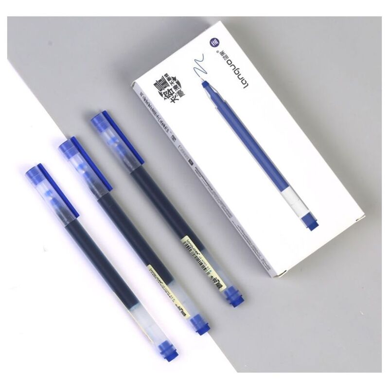 Languo Thin Barrel Blue Ink Gel Pen 0.5 mm (Pack of 3)