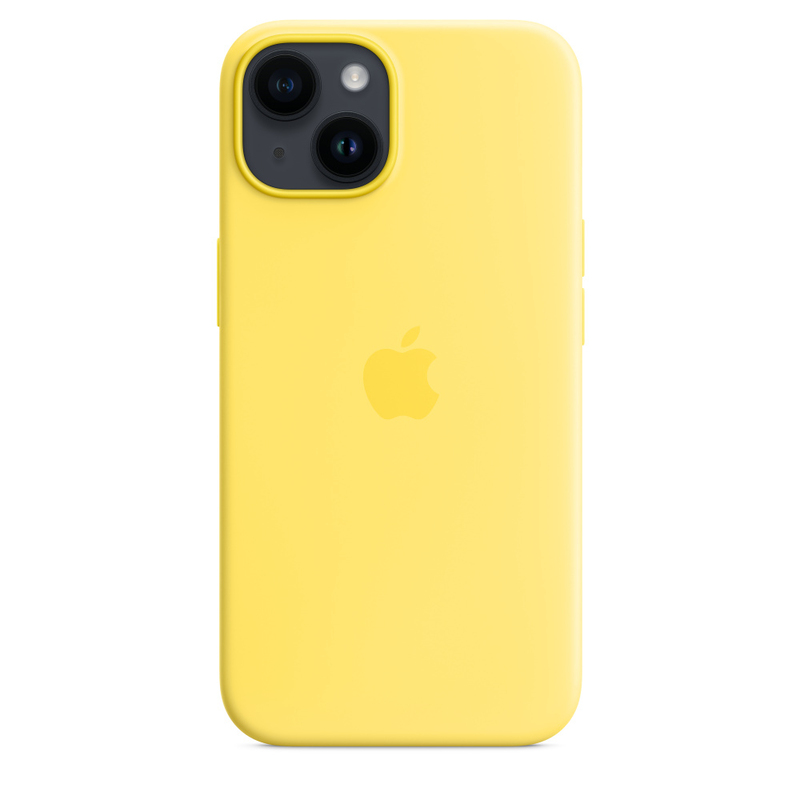 Apple Silicone Case with MagSafe for iPhone 14 - Canary Yellow