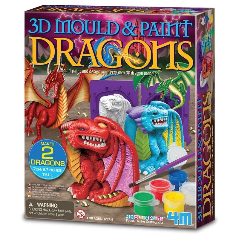 4M 3D Mould & Paint - Dragon Crafting Kit