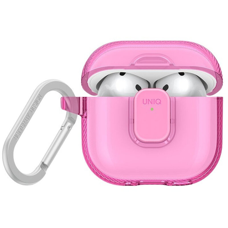 UNIQ Glase Pro Airpods 4Th Gen Lock Case - Candy Pink