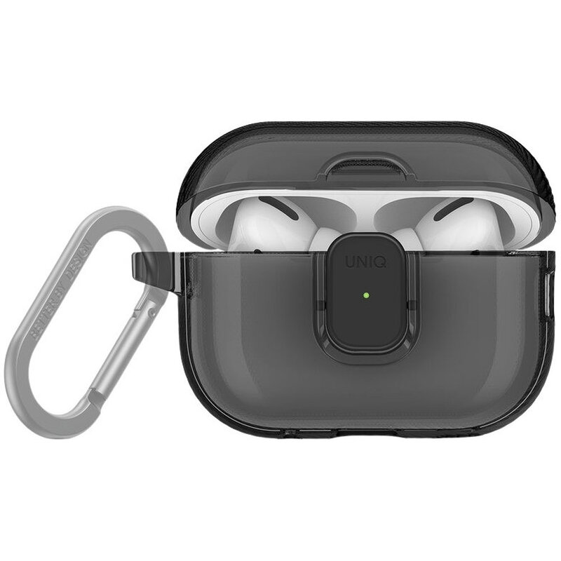 UNIQ Glase Pro Airpods Pro 2Nd Gen Lock Case - Glossy Smoke