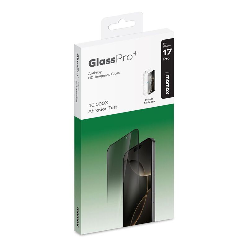 Momax iPhone 17 Pro 6.3 Fully Covered HD Privacy Glass - Privacy
