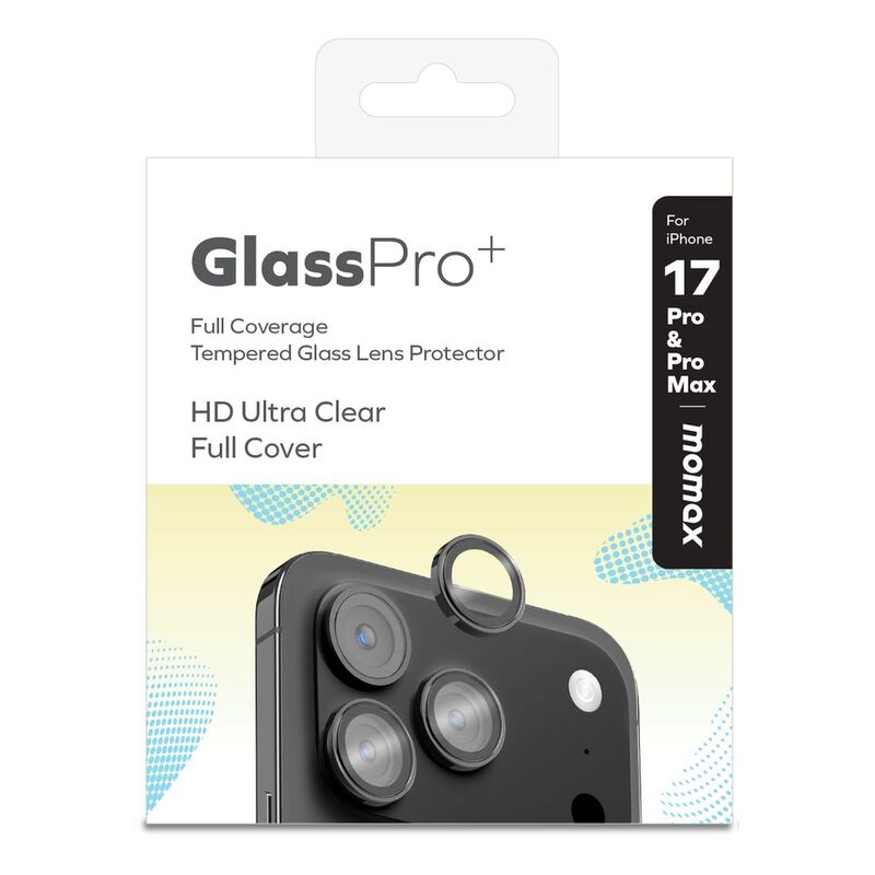 Momax iPhone 17 Pro 6.3 / 17 Pro Max 6.9 Lens Glass - Clear