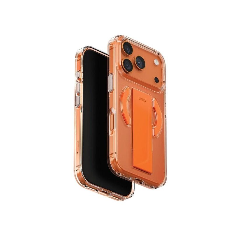 UNIQ Hybrid iPhone 17 Pro 6.3-Inch (2025) MagClick Charging Heldro Air - Volt Orange