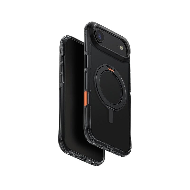 UNIQ Hybrid iPhone Air 6.6-Inch (2025) Swivix With 360 Rotating Kickstand - Carbon Black