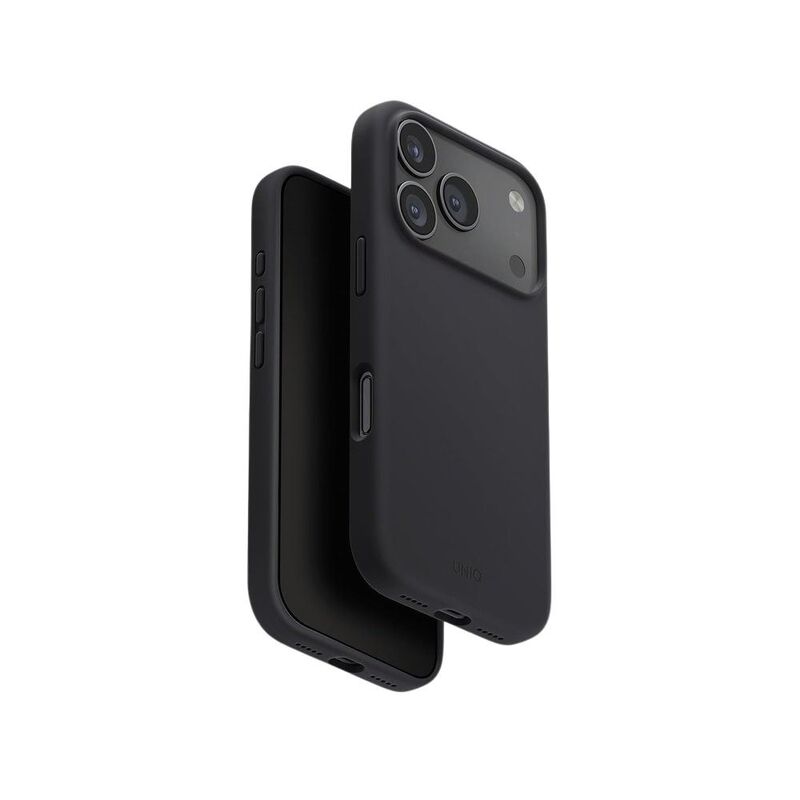 UNIQ Hybrid iPhone 17 Pro 6.3-Inch (2025) MagClick Charging Lino - Charcoal Grey