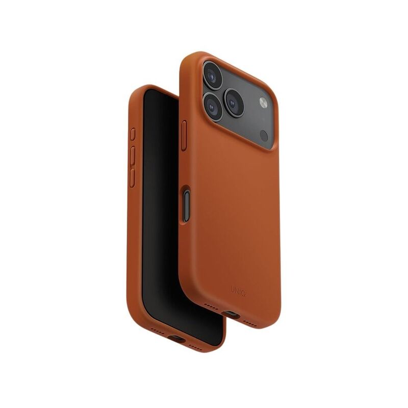 UNIQ Hybrid iPhone 17 Pro 6.3-Inch (2025) MagClick Charging Lino - Sunset Orange