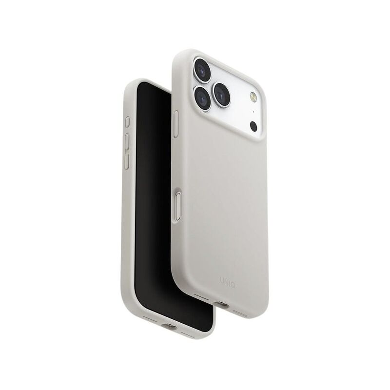 UNIQ Hybrid iPhone 17 Pro Max 6.9-Inch (2025) MagClick Charging Lino - Mist Grey