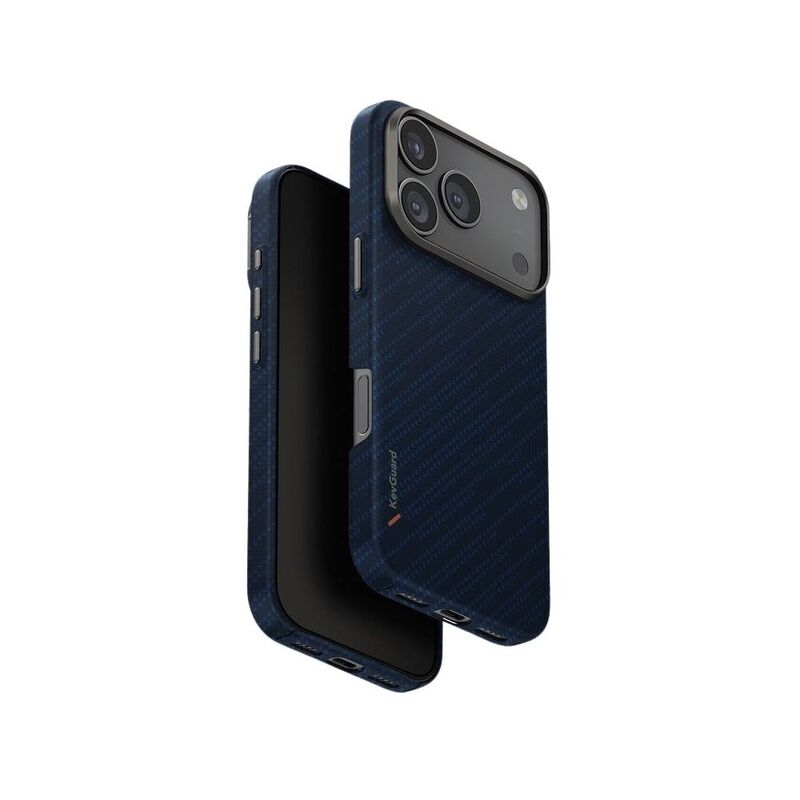 UNIQ Hybrid iPhone 17 Pro 6.3-Inch (2025) MagClick Charging Keva Edge - Trance Blue