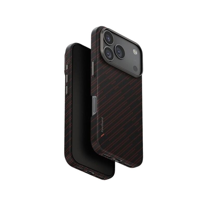 UNIQ Hybrid iPhone 17 Pro 6.3-Inch (2025) MagClick Charging Keva Edge - Rust Orange