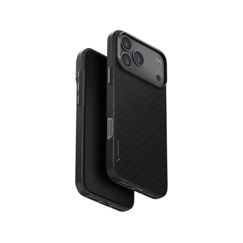 UNIQ Hybrid iPhone 17 Pro Max 6.9-Inch (2025) MagClick Charging Keva Edge - Carbon Black