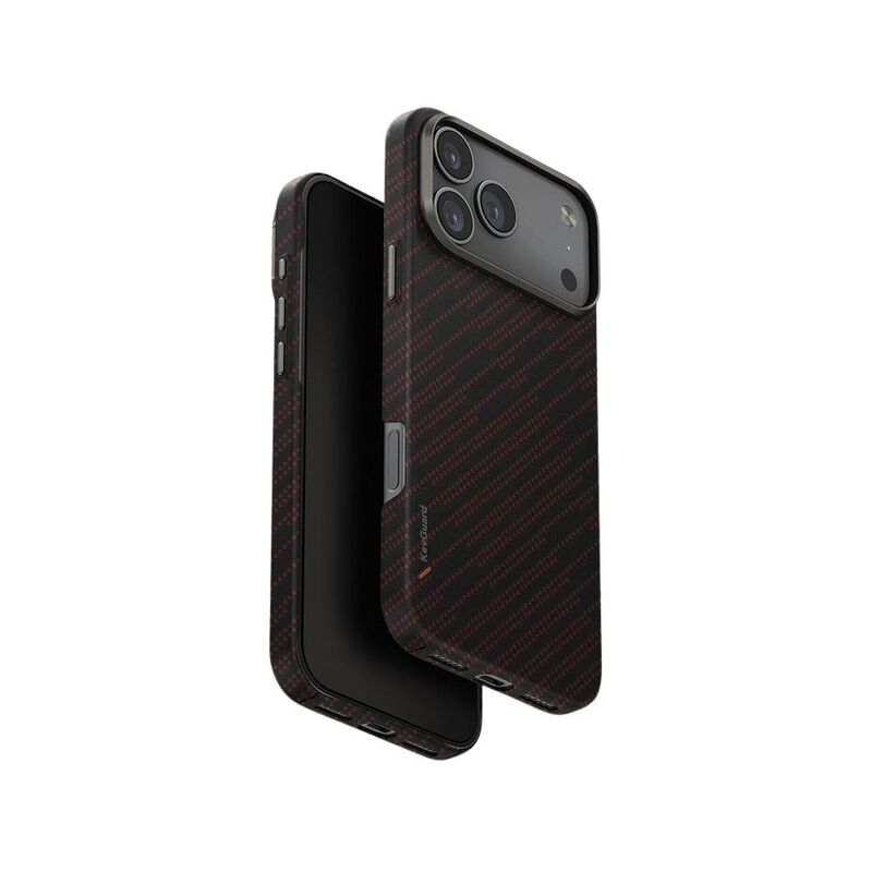 UNIQ Hybrid iPhone 17 Pro Max 6.9-Inch (2025) MagClick Charging Keva Edge - Rust Orange