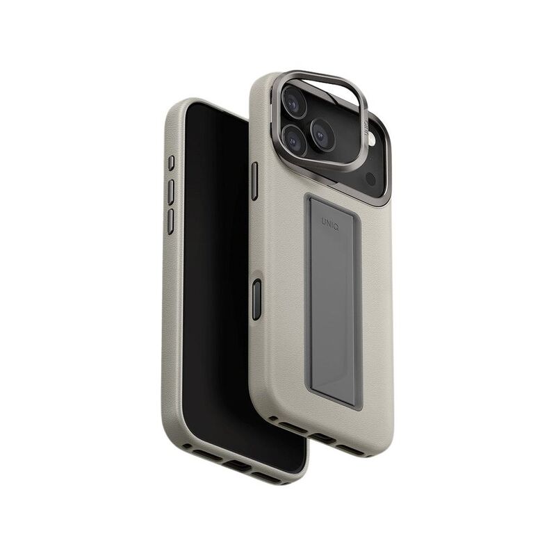 UNIQ Hybrid iPhone 17 Pro 6.3-Inch (2025) Heldro Pro MagClick With Camera Stand - Clay UNIQ Hybrid iPhone 17 Pro 6.3-Inch (2025) Heldro Pro MagClick With Camera Stand - Clay