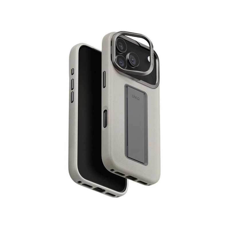 UNIQ Hybrid iPhone 17 Pro Max 6.9-Inch (2025) Heldro Pro MagClick With Camera Stand - Clay UNIQ Hybrid iPhone 17 Pro Max 6.9-Inch (2025) Heldro Pro MagClick With Camera Stand - Clay