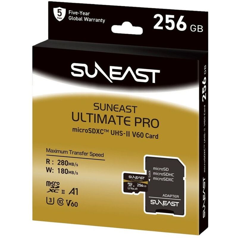 Ultimate Pro MicroSDXC UHS-II V60 Series (With UHS-II Adapter) - 256GB Ultimate Pro MicroSDXC UHS-II V60 Series (With UHS-II Adapter) - 256GB