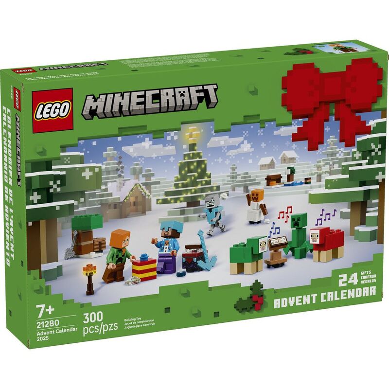 Lego Minecraft Advent Calendar 2025 21280 - (300 Pieces)