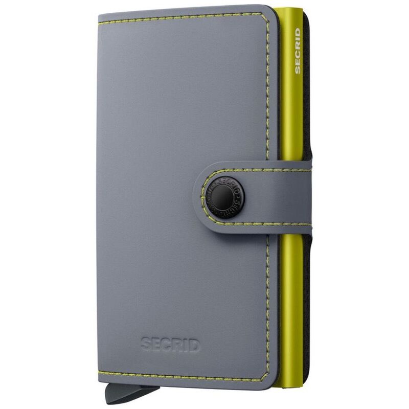 Secrid Miniwallet Matte Mm Grey & Lime
