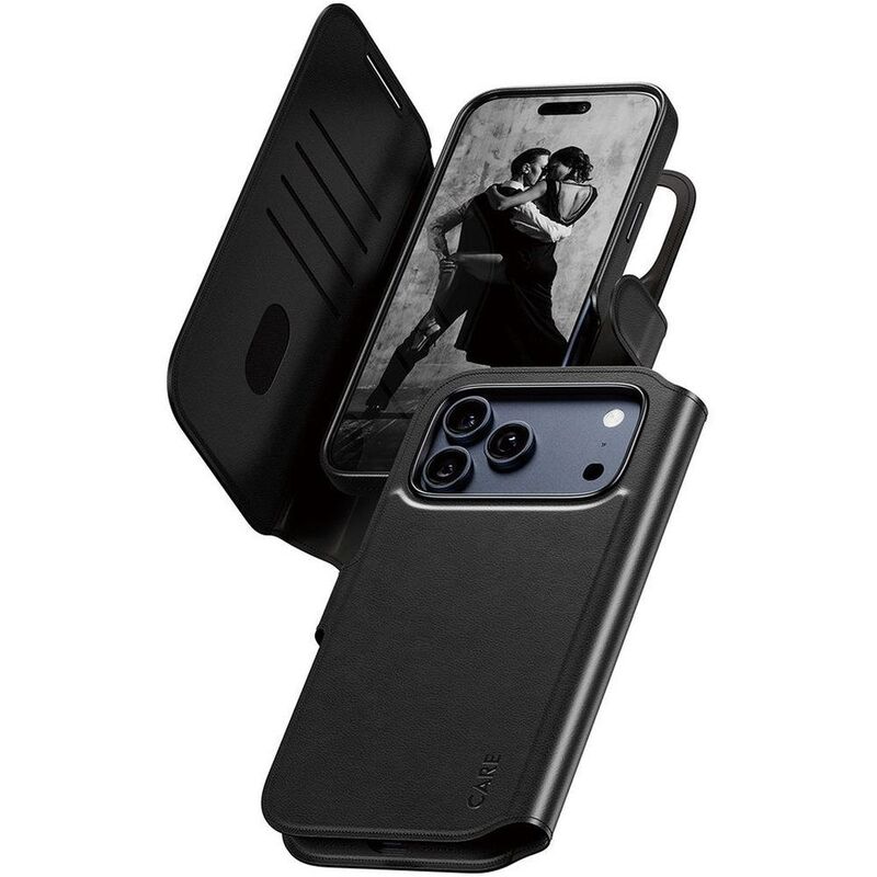 PanzerGlass Care iPhone 17 Pro Max Feature Tango Two-In-One Wallet Case With MagSafe - Black