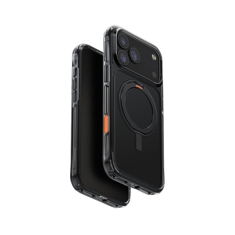 UNIQ iPhone 17 Pro Max Case 360 Rotating Kickstand Swivix - Carbon Black