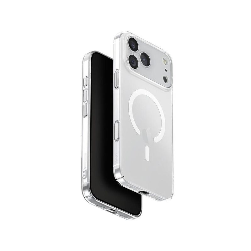 UNIQ iPhone 17 Pro Max Case MagClick Charging Airsuit - Glossy Clear/White