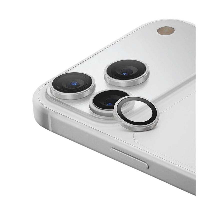 UNIQ iPhone 17 Pro/17 Pro Max Optix Lens Protection Aluguard - Sterling Silver UNIQ iPhone 17 Pro/17 Pro Max Optix Lens Protection Aluguard - Sterling Silver