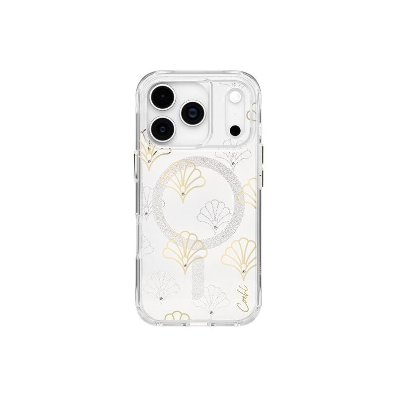 UNIQ iPhone 17 Pro Case Maree - Magnetic Charging Sparkling Silver
