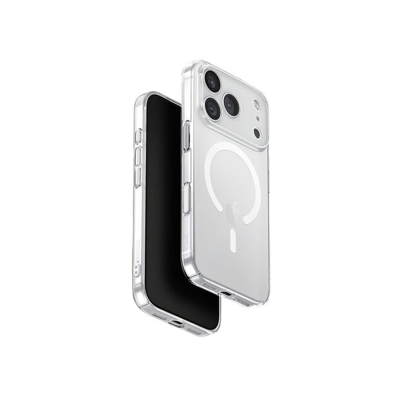 UNIQ iPhone 17 Pro Case MagClick Charging Airsuit - Glossy Clear/White