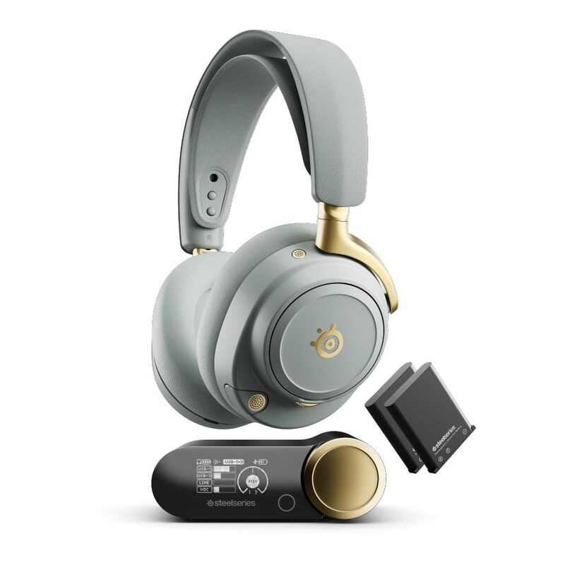 SteelSeries Arctis Nova Elite Gaming Headset - Gold Sage